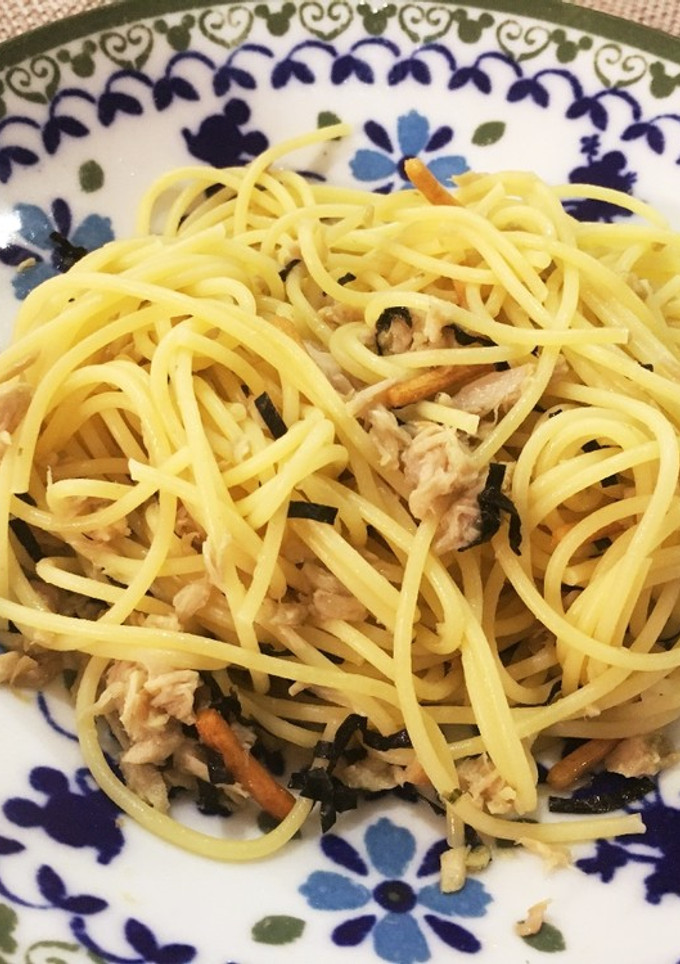 和えるだけ♪お茶漬けで簡単和風パスタ-レシピのメイン写真