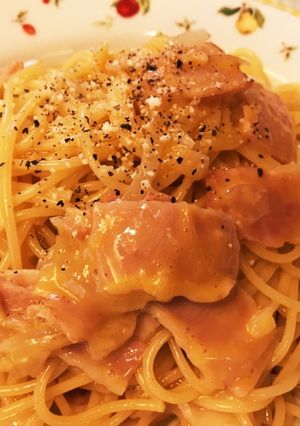 牛乳、生クリーム不使用 カルボナーラ-レシピのメイン写真