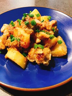 鶏とじゃがいもの味噌バター炒め-レシピのメイン写真
