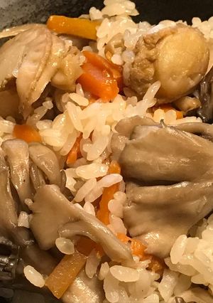簡単で旨すぎる♡舞茸と帆立の混ぜ御飯-レシピのメイン写真