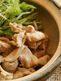 土鍋でチンするだけの豚肉生姜焼き-レシピのメイン写真