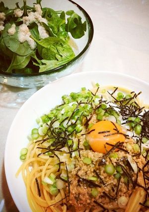 納豆スパゲティ-レシピのメイン写真
