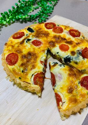 ホームベーカリーで生地作り♪簡単キッシュ-レシピのメイン写真