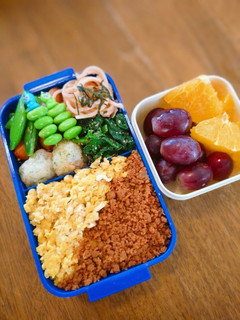 卵と鶏そぼろの2色丼弁当-レシピのメイン写真