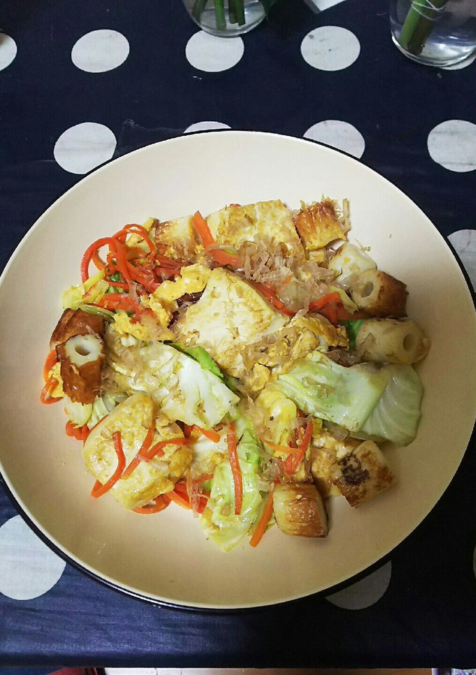 豆腐とちくわの卵炒め-レシピのメイン写真