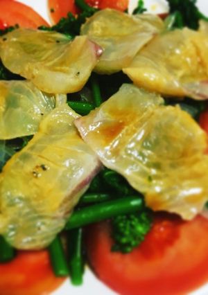 鯛のお刺身サラダ-レシピのメイン写真