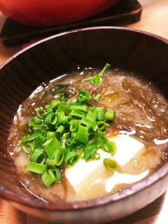 ミネラルたっぷりもずくの味噌汁-レシピのメイン写真