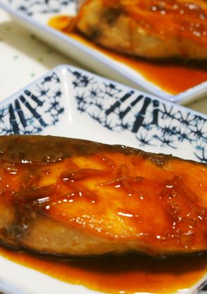 みかん香る！みかんの皮ブリ照り焼き♪-レシピのメイン写真