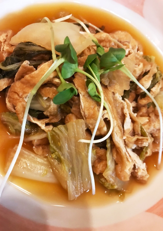 白菜と油揚げの煮物 簡単すぎる！-レシピのメイン写真