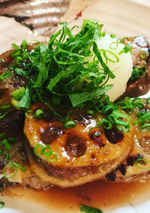 蓮根と茄子のはさみ焼き-レシピのメイン写真