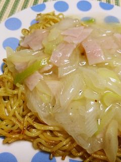 休日ランチに♫簡単ネギ塩あんかけ焼きそば-レシピのメイン写真