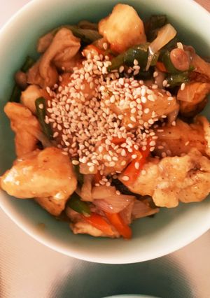 鶏胸肉と野菜のピリ辛中華風炒め-レシピのメイン写真