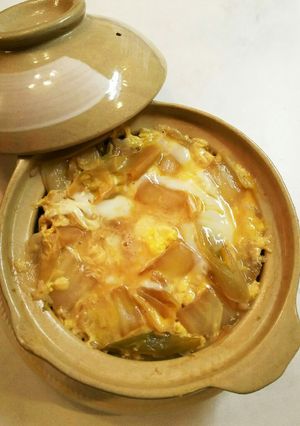 白菜 厚揚げ白ネギ 玉子とじ-レシピのメイン写真