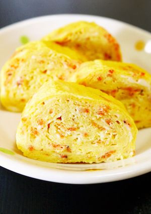 朝食＆お弁当に♪干しあみ入り☆卵焼き-レシピのメイン写真