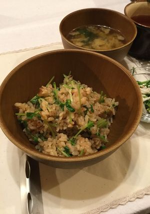 豆苗とシーチキンの炊き込みご飯-レシピのメイン写真
