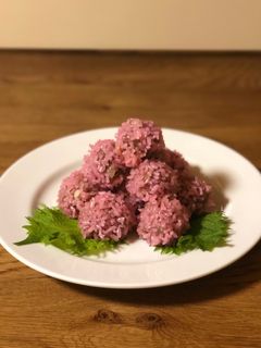 ピンクで春色♡もち米シウマイ-レシピのメイン写真