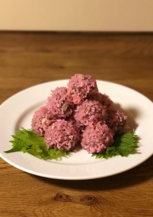 ピンクで春色♡もち米シウマイ-レシピのメイン写真