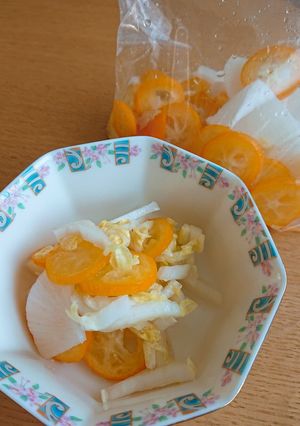 爽やか春の漬け物～金柑入り～-レシピのメイン写真