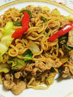 油で炒めないジューシーカラフル焼きそば-レシピのメイン写真