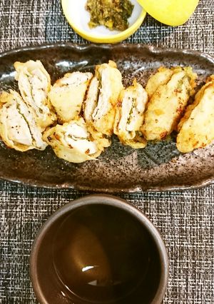 鶏梅しそ天ぷら-レシピのメイン写真