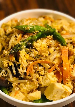 ダシダで！アスパラともやしのチャンプルー-レシピのメイン写真
