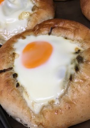 春を味わう☆つくし卵パン-レシピのメイン写真