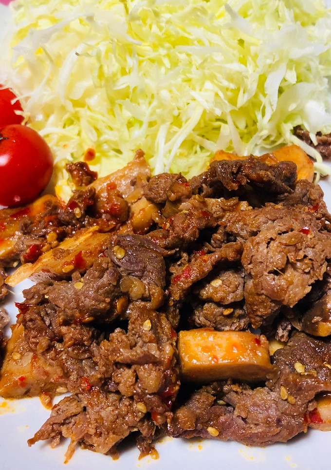 エリンギと牛焼き-レシピのメイン写真