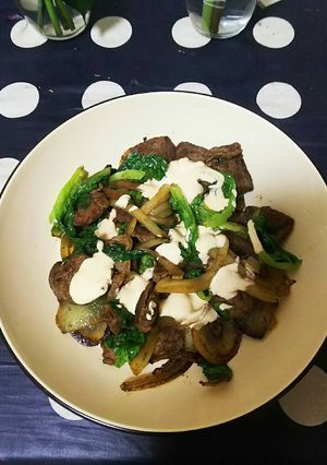 牛肉と野菜のカレー炒めオーロラソースかけ-レシピのメイン写真