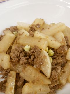 大根と牛肉の生姜炒め♪めっけ-レシピのメイン写真