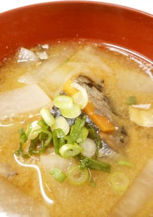 めっけもん♪栄養たっぷり！サバ缶の味噌汁-レシピのメイン写真