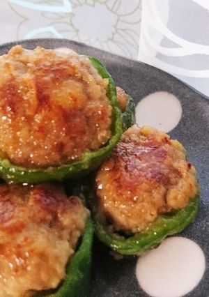 ズボラDE食べやすいピーマンの肉詰め♪-レシピのメイン写真