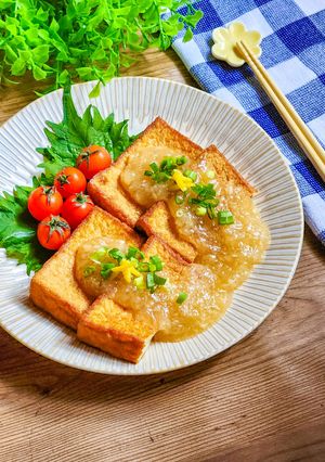 あっさり！厚揚げの柚子おろしあんかけ-レシピのメイン写真