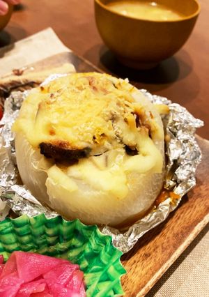 大根消費！ナスとひき肉のチーズ焼き-レシピのメイン写真