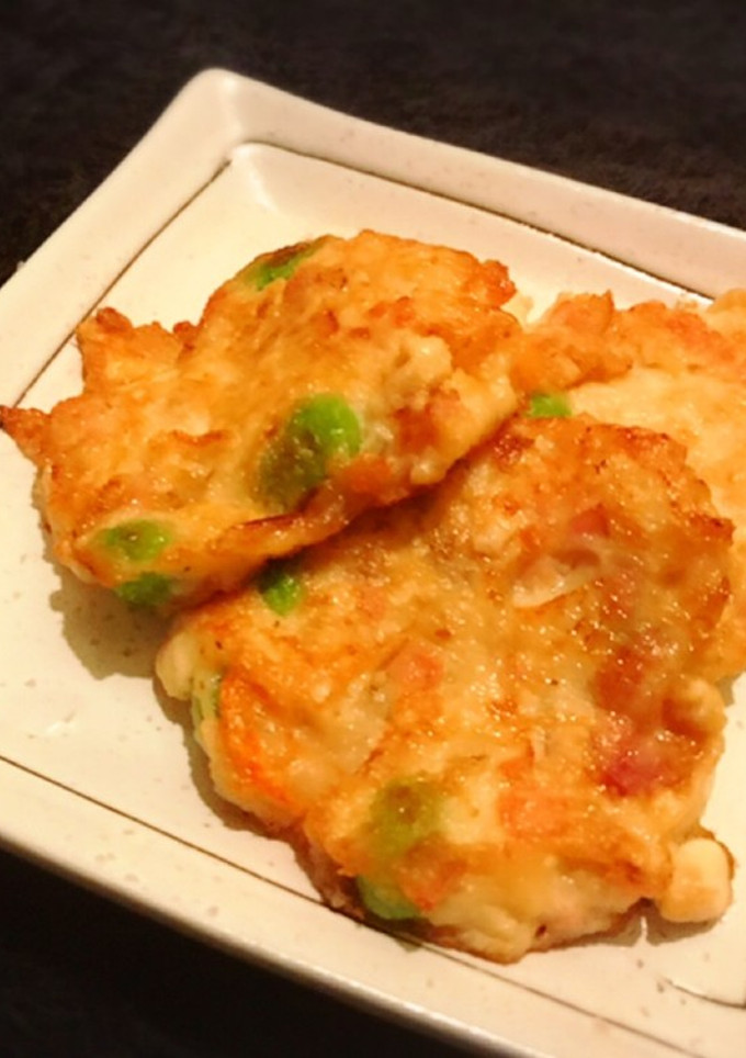 海老と枝豆とお豆腐焼き もう一品に♪-レシピのメイン写真
