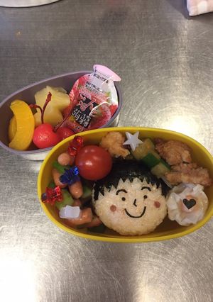 お顔おにぎりの遠足弁当♪-レシピのメイン写真
