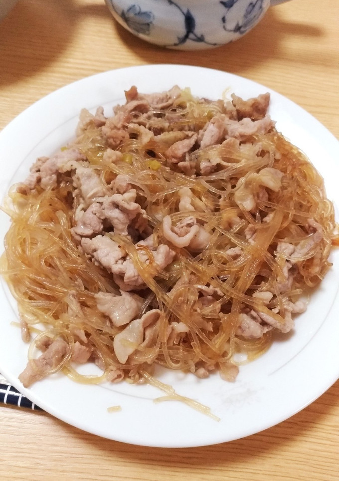 簡単！春雨と豚肉の炒め物-レシピのメイン写真