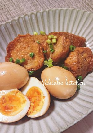 角煮味で☆ジューシー仙台麩と煮卵-レシピのメイン写真