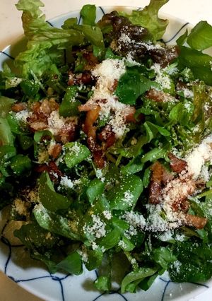 クレソンシーザーサラダ伊豆風味-レシピのメイン写真