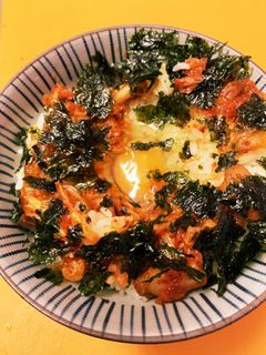 キムチと海苔の卵かけご飯-レシピのメイン写真