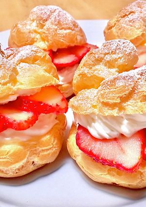 いちごのシュークリーム-レシピのメイン写真
