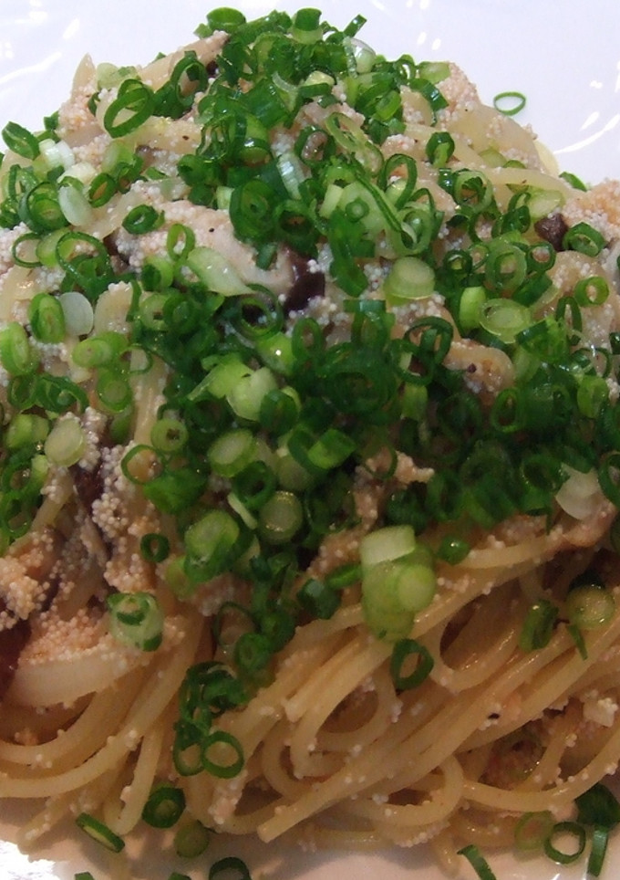 しいたけと明太子の和風パスタ！-レシピのメイン写真
