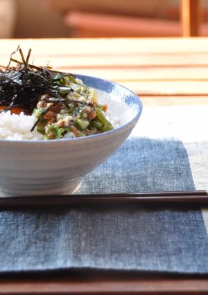 オクラ納豆ご飯-レシピのメイン写真