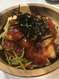 さわらのトマトパスタ(トマトから作る)-レシピのメイン写真