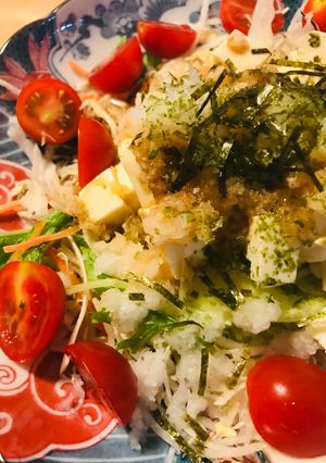 ダイコンおろし＆ミニ豆腐のサラダ-レシピのメイン写真
