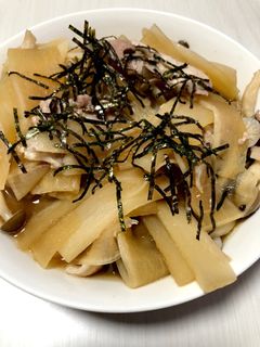 短時間で簡単☆豚と大根の重ね煮風-レシピのメイン写真
