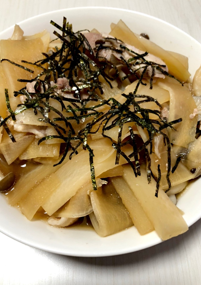 短時間で簡単☆豚と大根の重ね煮風-レシピのメイン写真