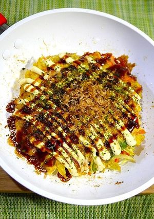糖質制限！野菜のお好み焼き風-レシピのメイン写真