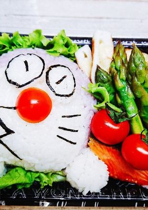 スネ夫になりきるドラえもん♪キャラ弁♪♪-レシピのメイン写真