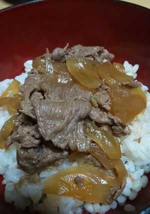 牛丼 麦飯-レシピのメイン写真