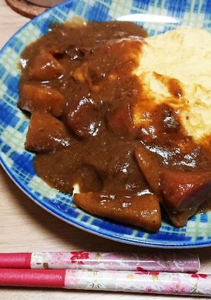ブラウンシチューのオムライス-レシピのメイン写真